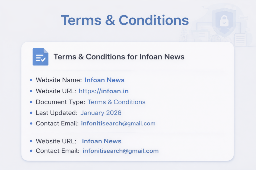 Terms & Conditions For Infoan News 