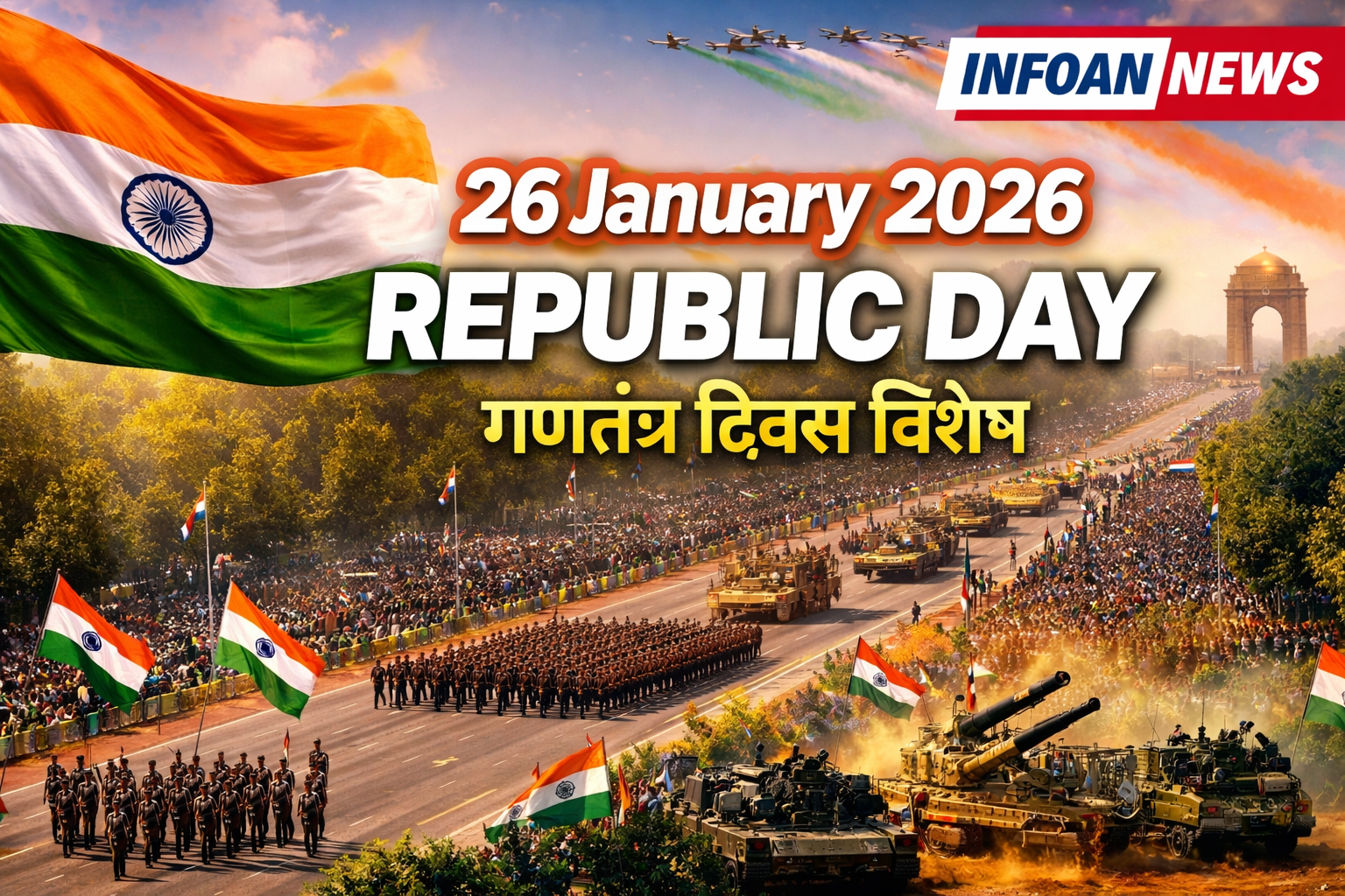 26 January Republic Day 2026 : History In Hindi Infoan News